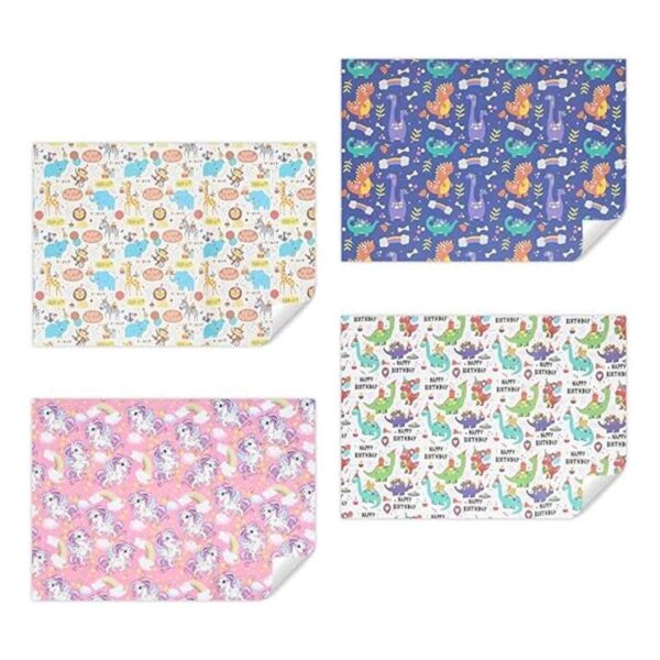 Papel de regalo de cumpleaños para niños y niñas 4