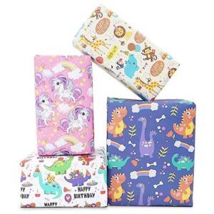 Papel de regalo de cumpleaños para niños y niñas 4