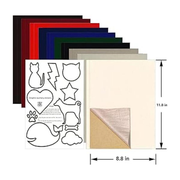 20 hojas autoadhesivas de terciopelo para decoración de_2