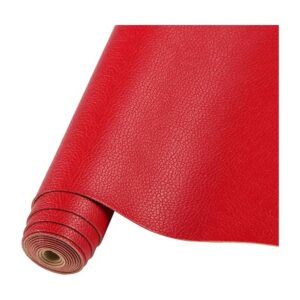 HGUAN Sábanas de piel sintética de color sólido de 11.8 x