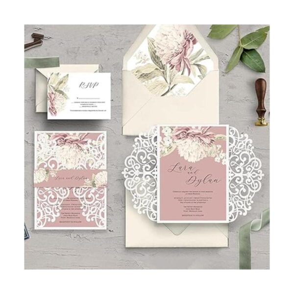 Flower Border Metal Die CutsWedding Invitation Lace Frame_2