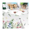 Mantel floral de verano de 3 piezas mantel floral de