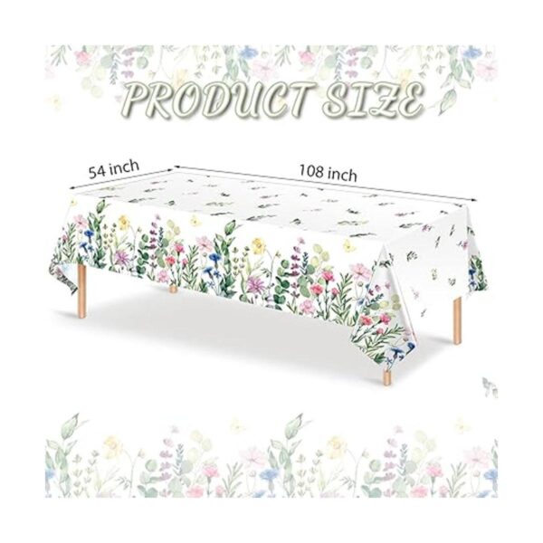 Mantel floral de verano de 3 piezas mantel floral de