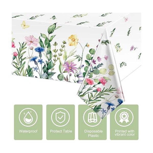 Mantel floral de verano de 3 piezas mantel floral de