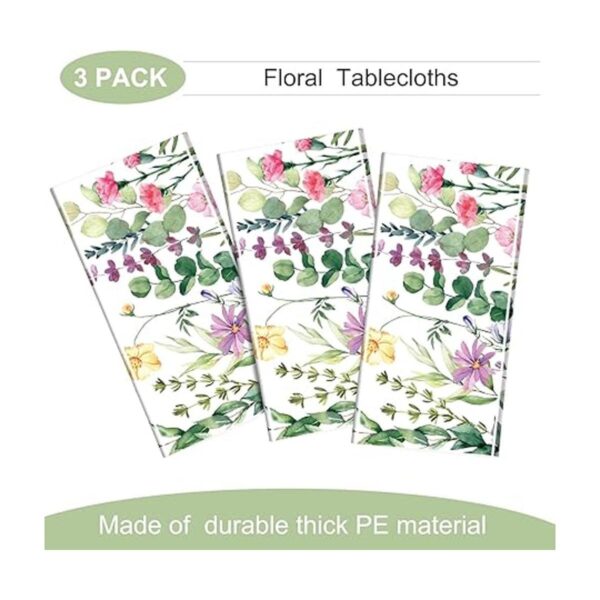Mantel floral de verano de 3 piezas mantel floral de