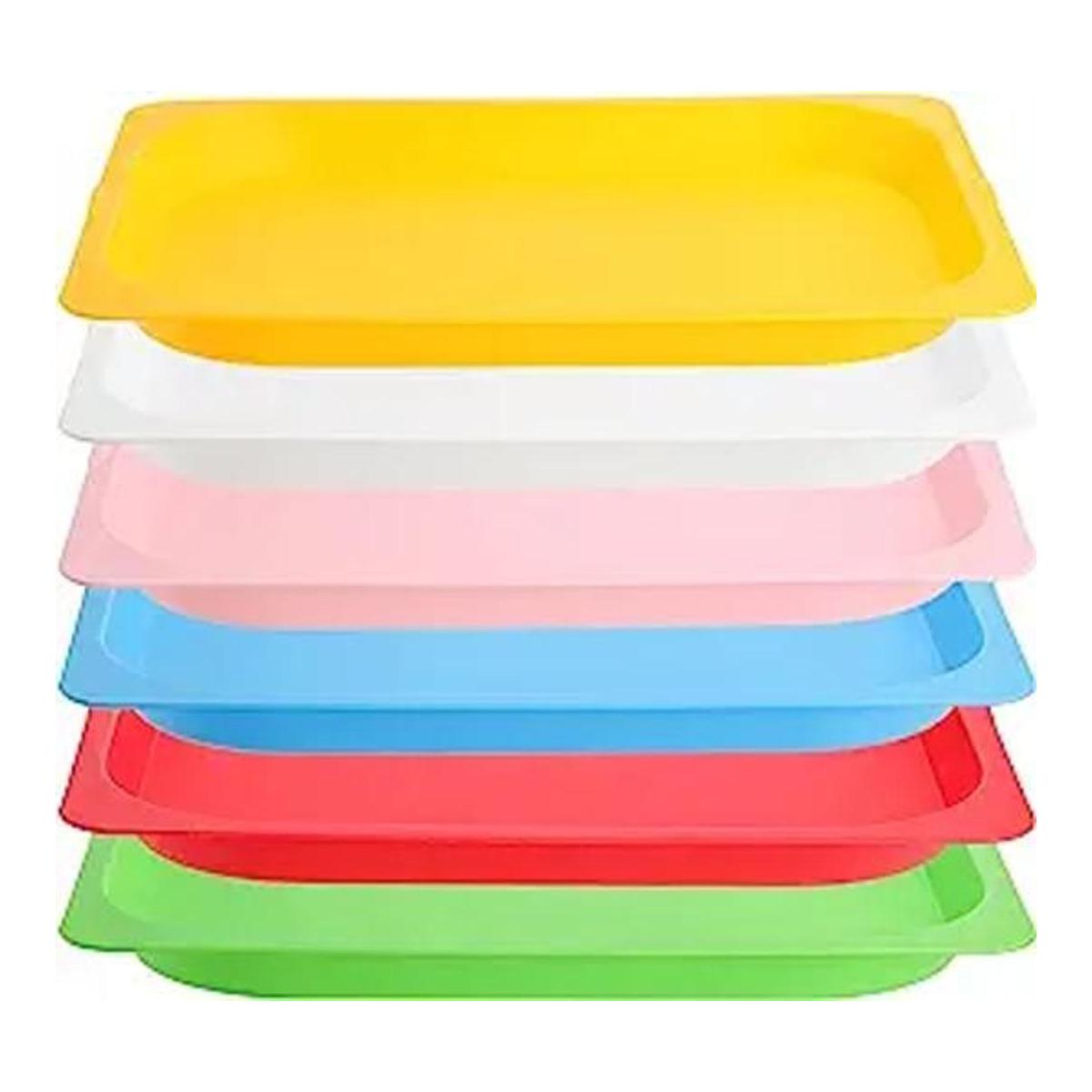 Elsjoy Juego de 6 bandejas de actividades de plástico 15