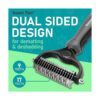Maxpower Planet Pet Grooming Brush Double Sided Shedding