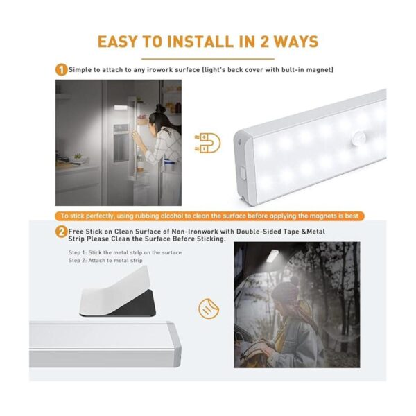 Luz LED para armario 20 luces LED regulador USB