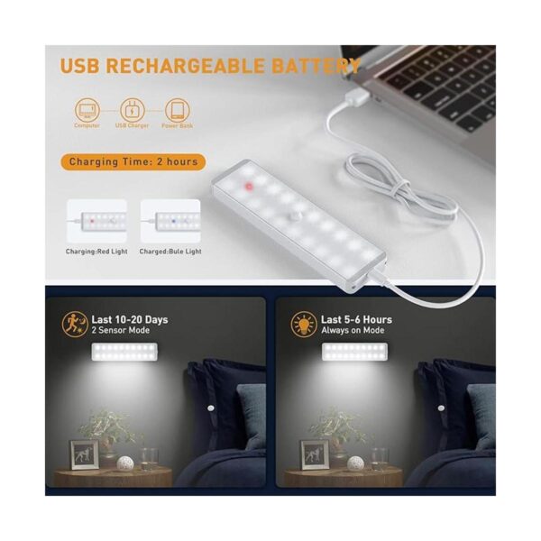 Luz LED para armario 20 luces LED regulador USB