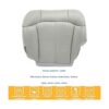 GXARTS Funda de asiento de repuesto gris para el lado del_2