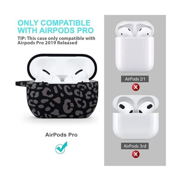 Funda de silicona para Airpods Pro de leopardo 2019 funda