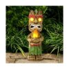 MIBUNG Estatua de jardín solar Tiki estatua de resina_1