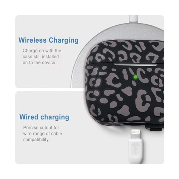 Funda de silicona para Airpods Pro de leopardo 2019 funda