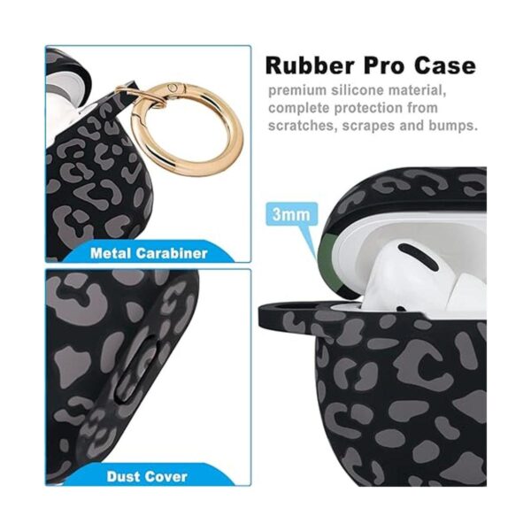 Funda de silicona para Airpods Pro de leopardo 2019 funda