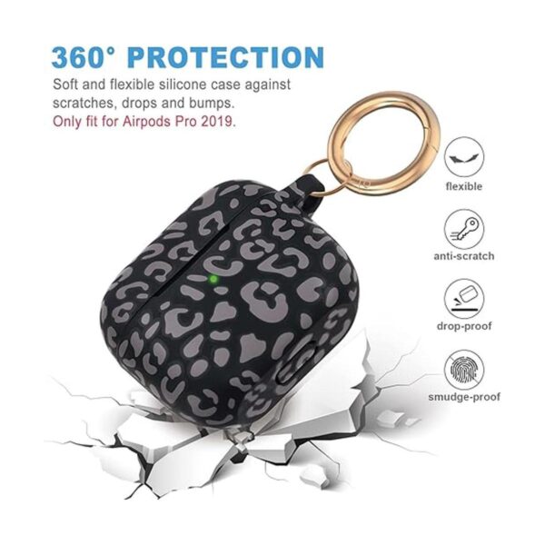Funda de silicona para Airpods Pro de leopardo 2019 funda