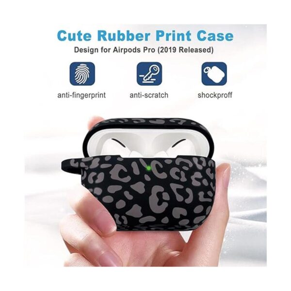 Funda de silicona para Airpods Pro de leopardo 2019 funda
