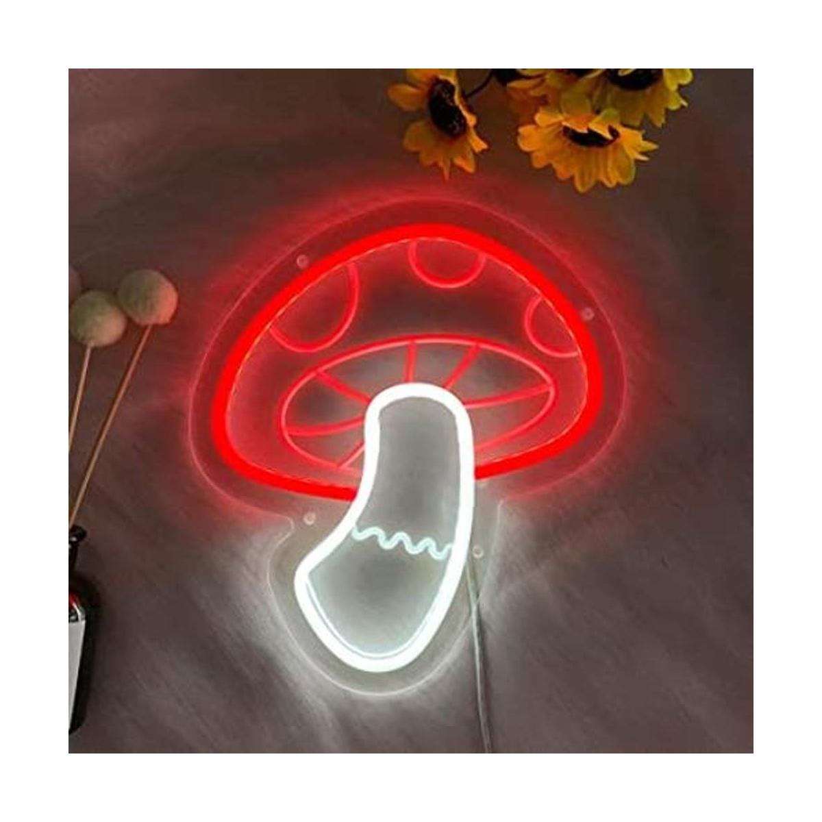 COLORNEON Letrero de neón de hongos grabado en 3D hecho