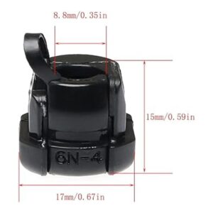 RLECS 20 piezas 6N4 Bujes de alivio de tensión cable_3