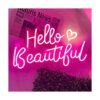 Hello Beautiful Neon Sign for Wall Decor Girls Room_1