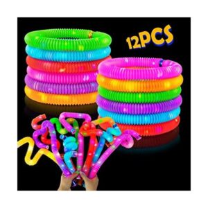 Paquete de 12 tubos con luces LED para reventar collares_1