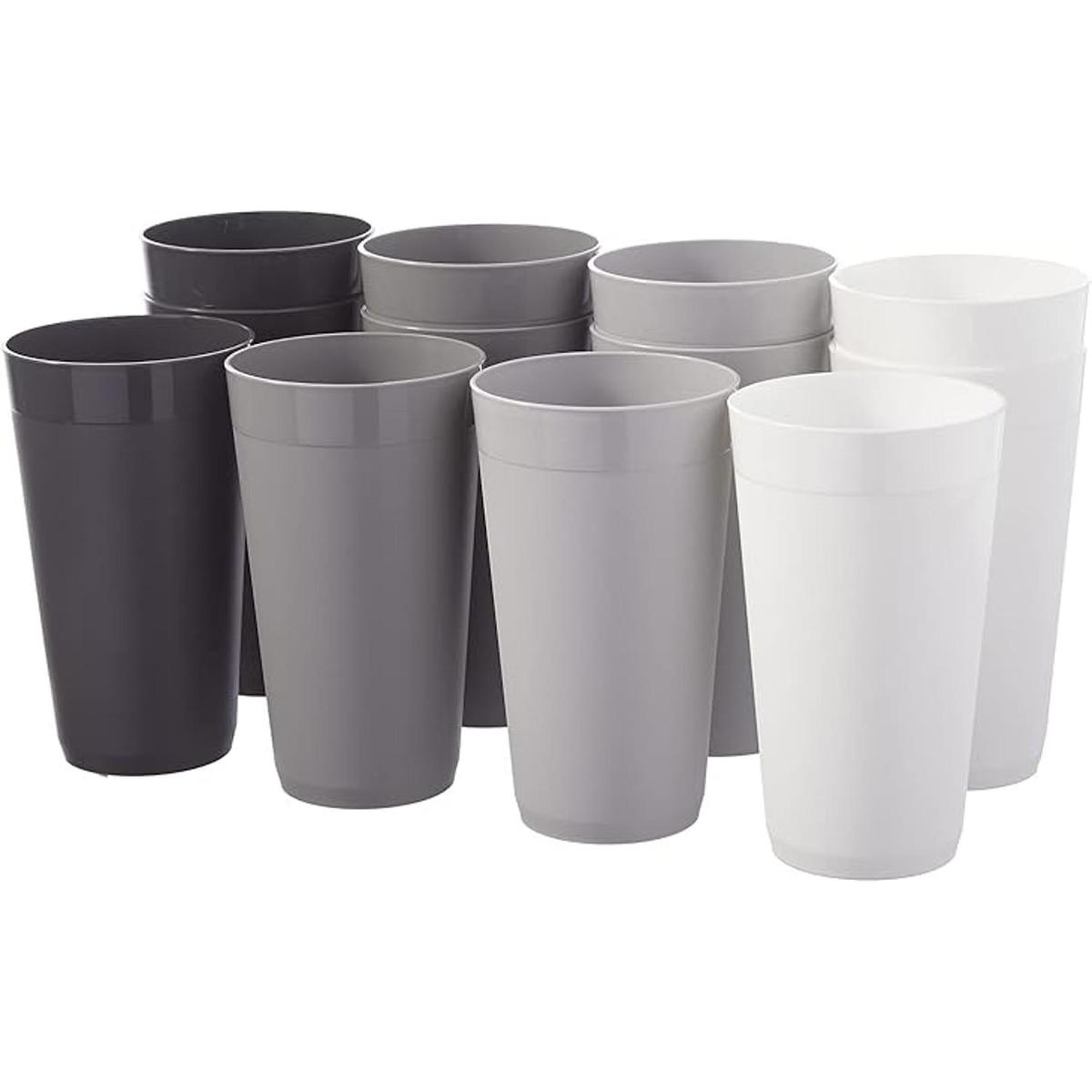 US Acrylic Newport Vasos de agua apilables de plástico