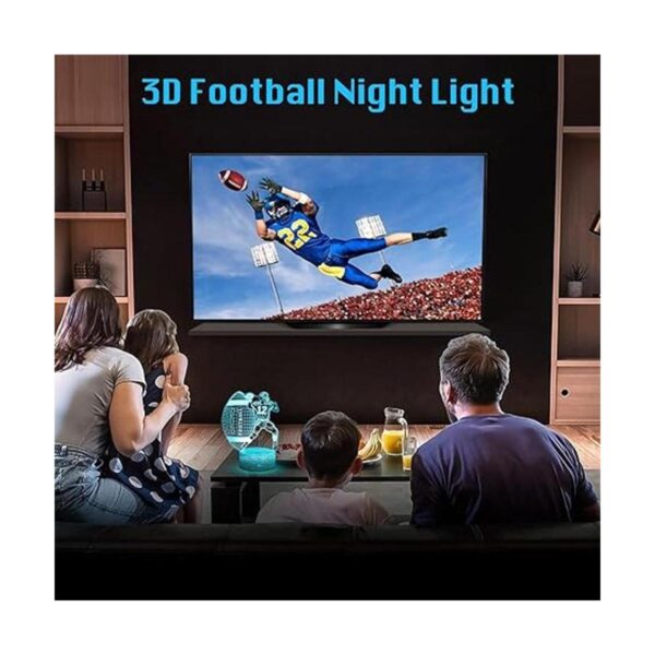 Uyeyuy Lámpara de ilusión 3D de fútbol para hombres con_2