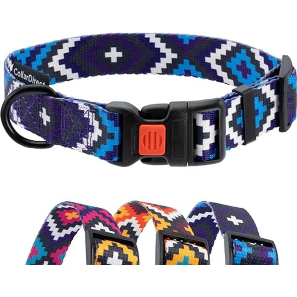 CollarDirect Collar de perro azteca ajustable de nailon