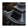Gardenfans Farol solar LED de pagoda para jardín estatua_3