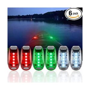 6 luces de navegación para barcos kayak luz de seguridad_1