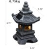 Gardenfans Farol solar LED de pagoda para jardín estatua_4