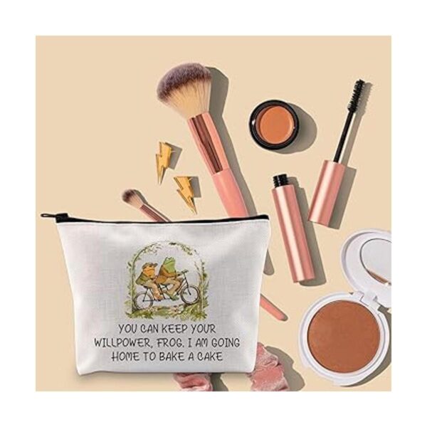 BLUPARK Bolsa de maquillaje inspirada en la rana y el_3