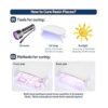 Cristal transparente de resina UV 2 piezas de 3.53 oz