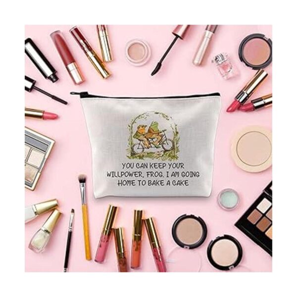 BLUPARK Bolsa de maquillaje inspirada en la rana y el_4