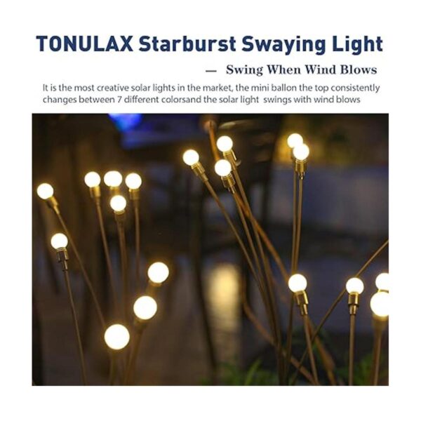 TONULAX Luces solares de jardín luz solar oscilante_2