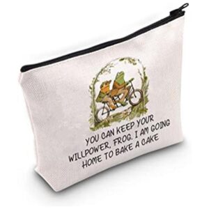 BLUPARK Bolsa de maquillaje inspirada en la rana y el_1
