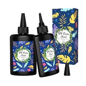 Cristal transparente de resina UV 2 piezas de 3.53 oz