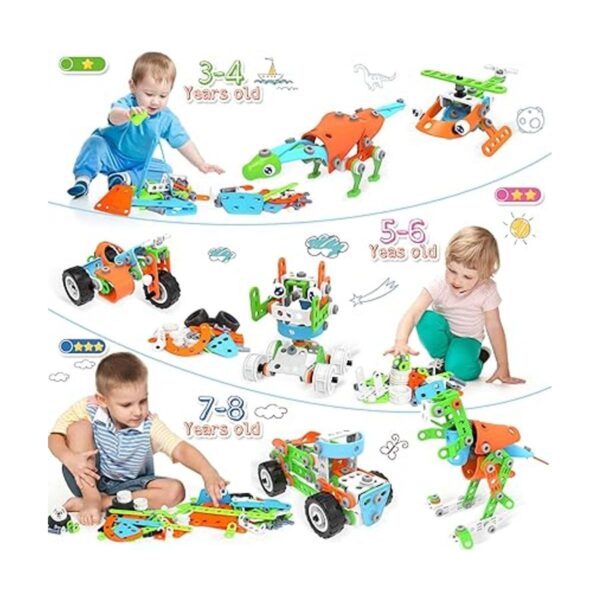 MOONTOY Bloques de construcción STEM Toys 240 piezas Kit_2