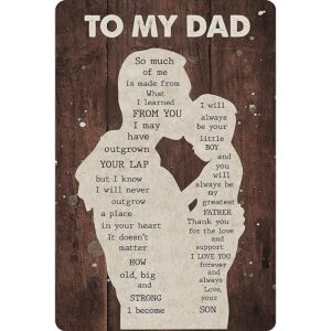 Letrero de metal de lata para el día del padre regalo de_1