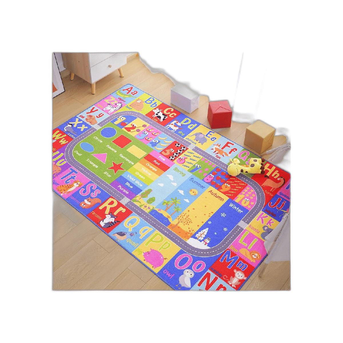Flagover Alfombra de juego ABC para niños alfombra de