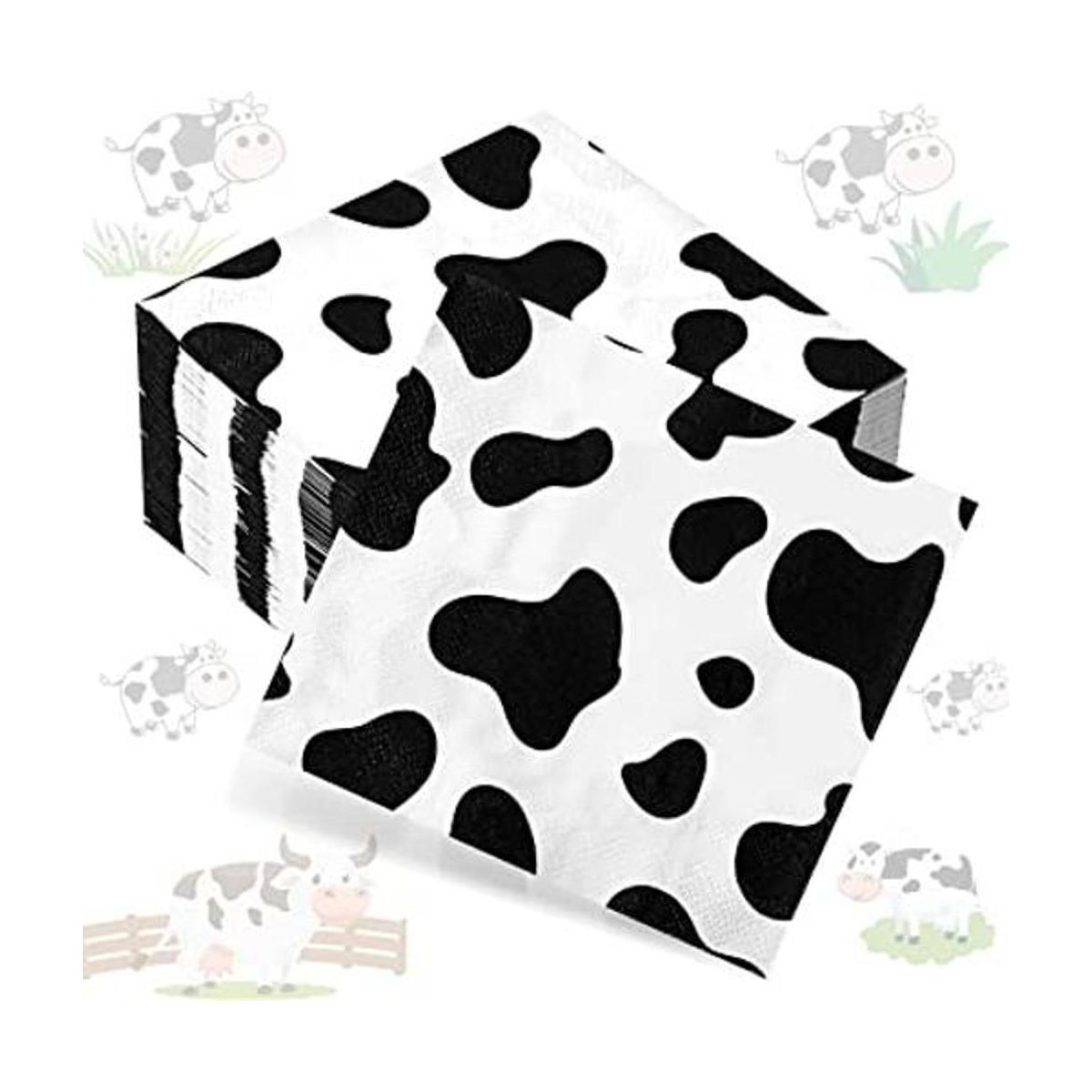 Servilletas con estampado de vaca 2 capas con estampado