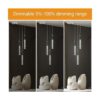 LMQNINE Lámparas de cocina de techo regulable LED moderna_2