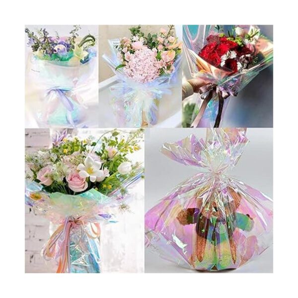 POPGIFTU 1 rollo de papel de celofán iridiscente de 49.2_4