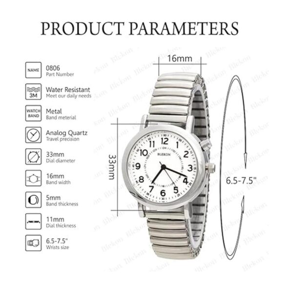 Blekon Reloj de esfera iluminada original para mujer caja_2