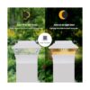 Involux Luces solares para poste de poste 25 lúmenes de_3