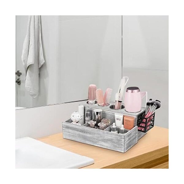 TRSPCWR Hair Tool Organizer Wooden Hair Dryer Holder and_6