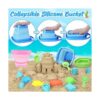 RACPNEL Cubos de playa plegables y juguetes de playa para