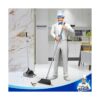 MR.SIGA Broom and Dustpan Set with Long Handle Upright
