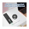 Regleta de alimentación empotrada con puerto USB toma de_4