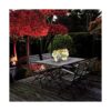 Juego de 2 flores artificiales LED en maceta flores