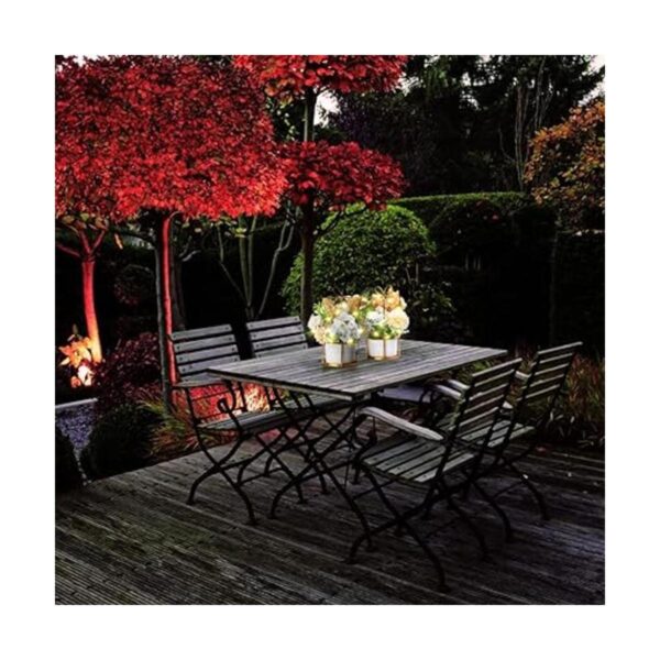 Juego de 2 flores artificiales LED en maceta flores